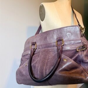 Elegant Rebecca Minkoff Purple Leather Handbag